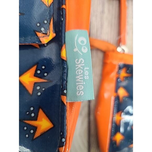 Les Skewies Convertible Backpack Set of 3 Blue Orange Silly Face Belgium - Picture 5 of 13
